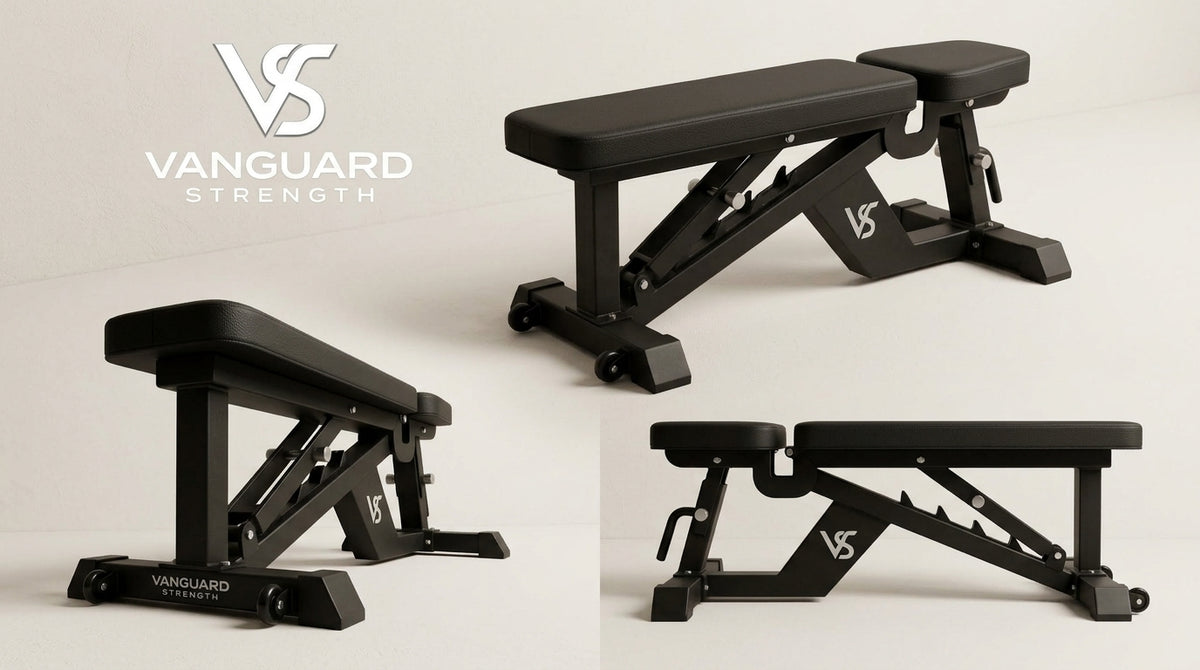 Banco reclinable ajustable de entrenamiento Vanguard Strengt.