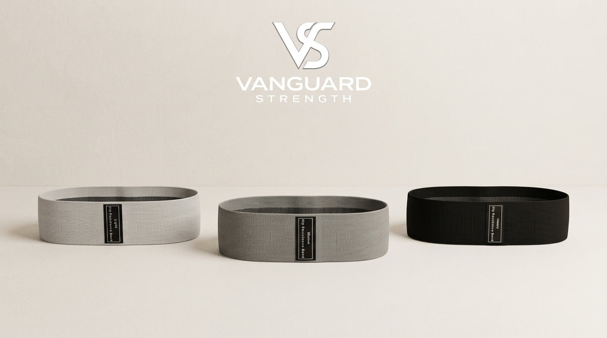 Set aus rutschfesten Widerstandsbändern für Gesäß und Beine | Vanguard Strength